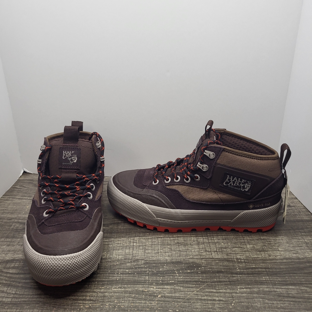Vans Half Cab Mte Gore-Tex Sneakerboot Chocolate Brown Mens Sz 7 Wms 8.5 New